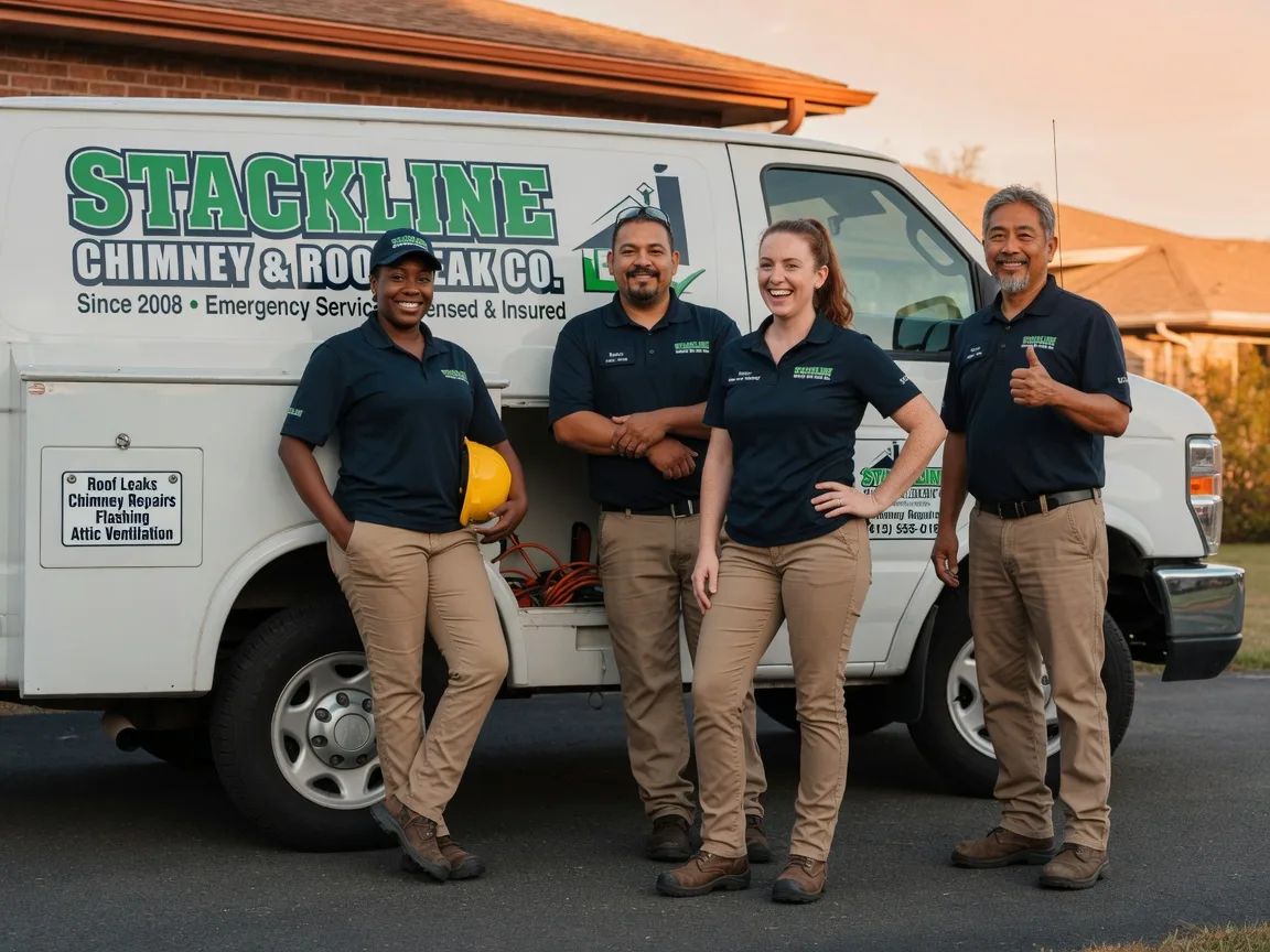Chimney flashing repair company in Carmine, TX